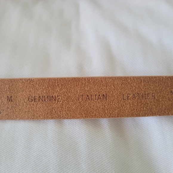 Kenneth Cole Reaction Tan Leather Belt Sz M - Picture 5 of 8